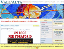 Tablet Screenshot of parrocchiavallalta.it
